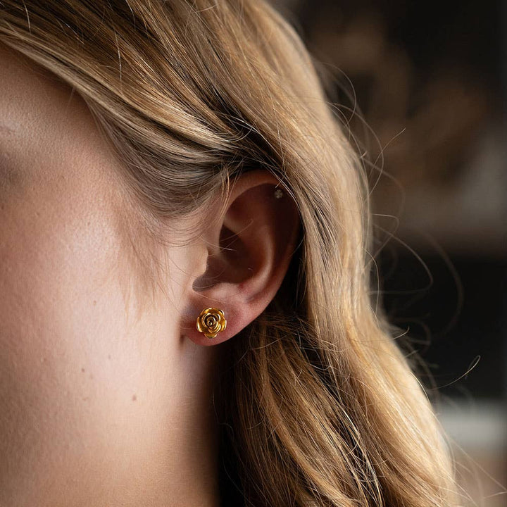 Rose Stud Earrings 25RSE