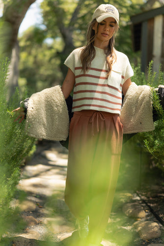 STRIPED KNIT TOP