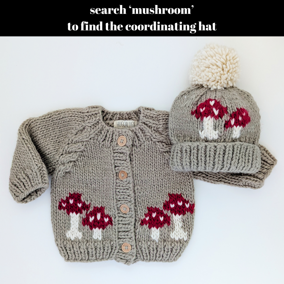 Mushroom Pebble Cardigan Sweater Baby &amp; Toddler