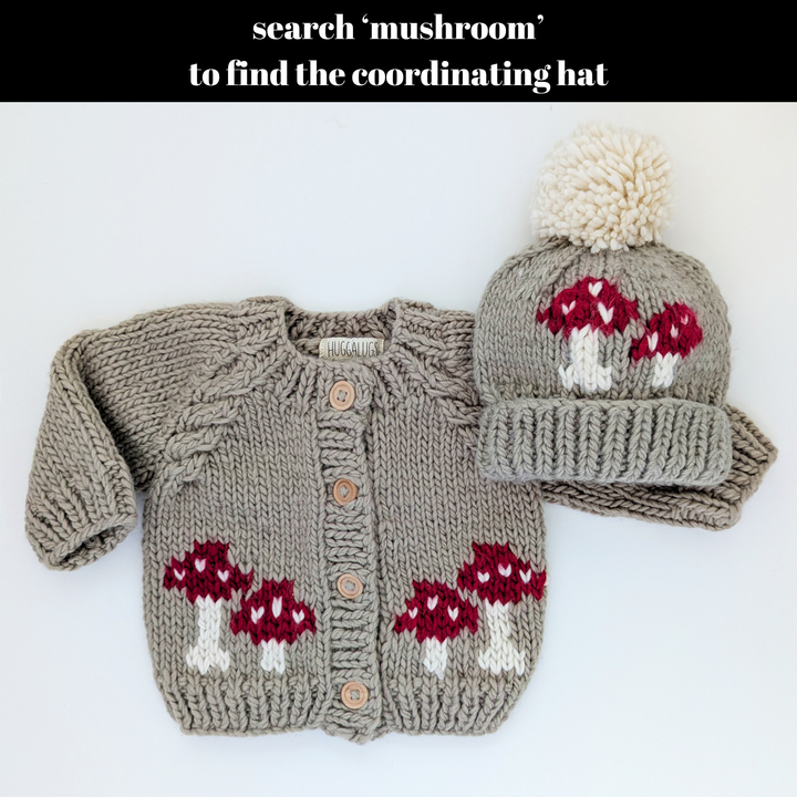 Mushroom Pebble Cardigan Sweater Baby &amp; Toddler