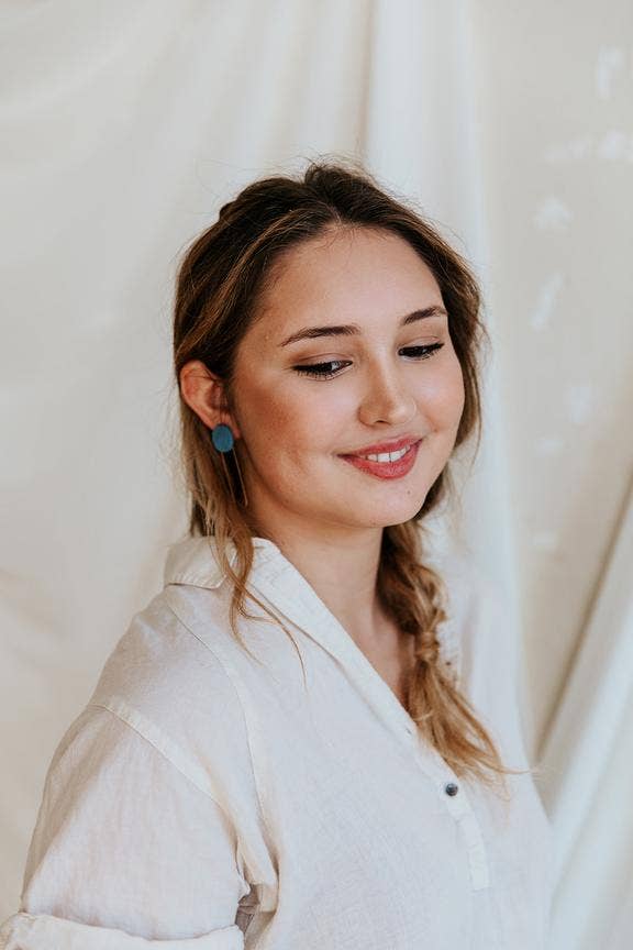 Zoe Oval Earrings HB04