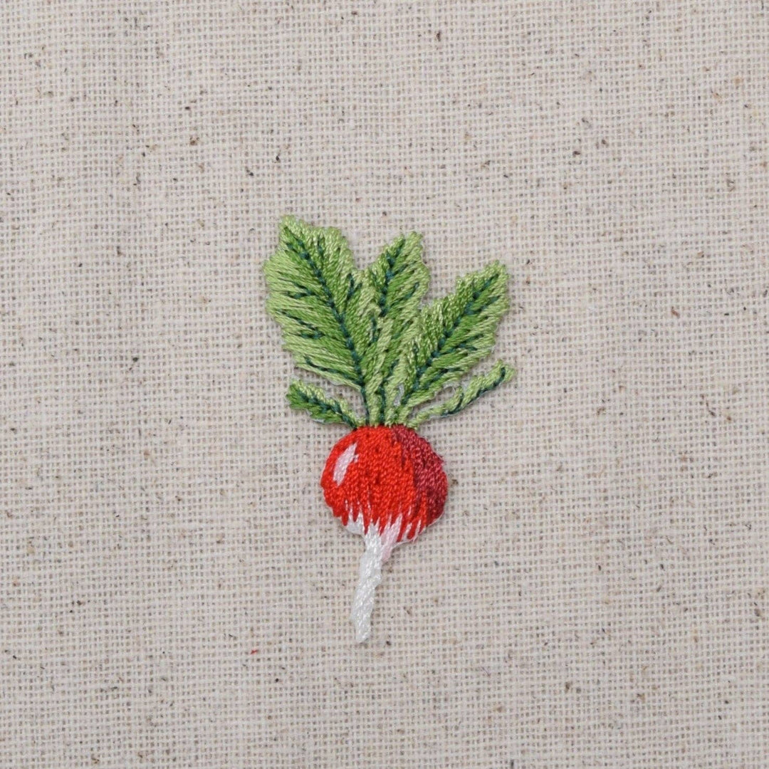 Turnip - Radish - Garden Vegetable, Iron on Patch