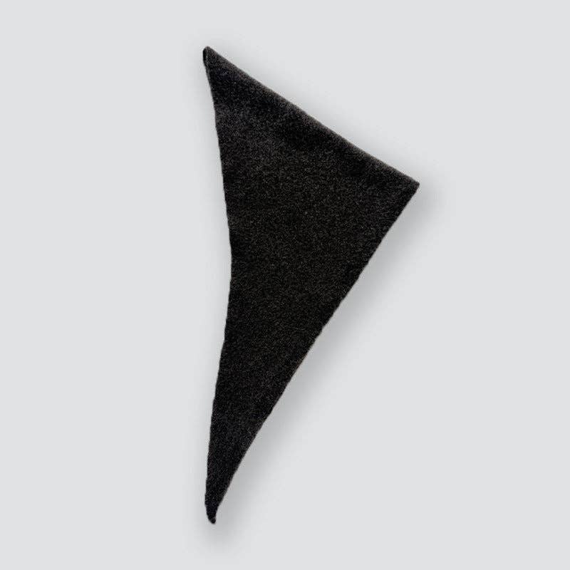 Solid Color Knitted Wool Blend Triangle Scarf for Women SL499