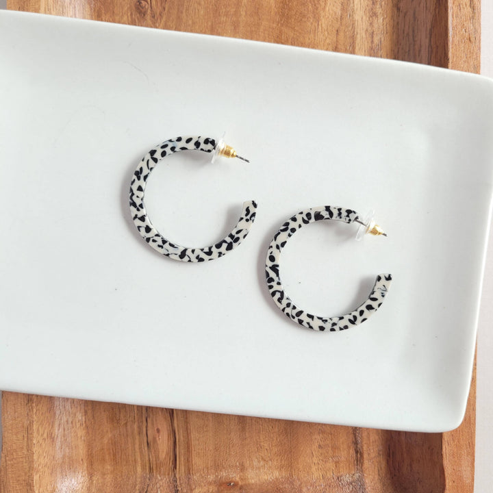 Camy Hoops - Black Dot // Jewelry, Earrings, Fall SS233