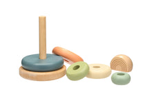 Load image into Gallery viewer, Wooden Stacking Rainbow Tower Baby Toy, Nursery Decor