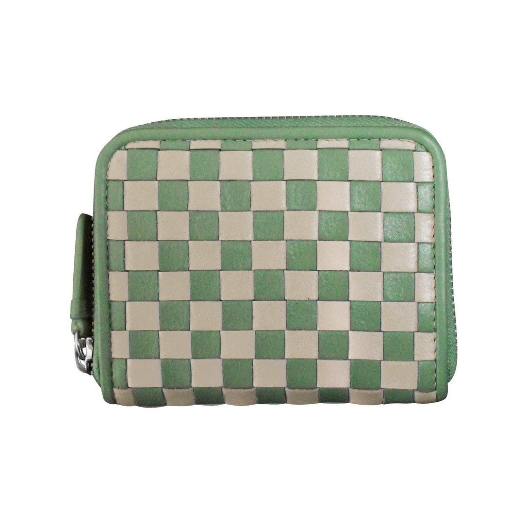 7104 CHECKERBOARD ZIP AROUND WALLET LL223