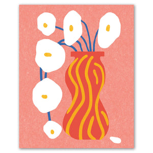 Matilija Poppy Art Print - Modern Hand-Illustrated Floral