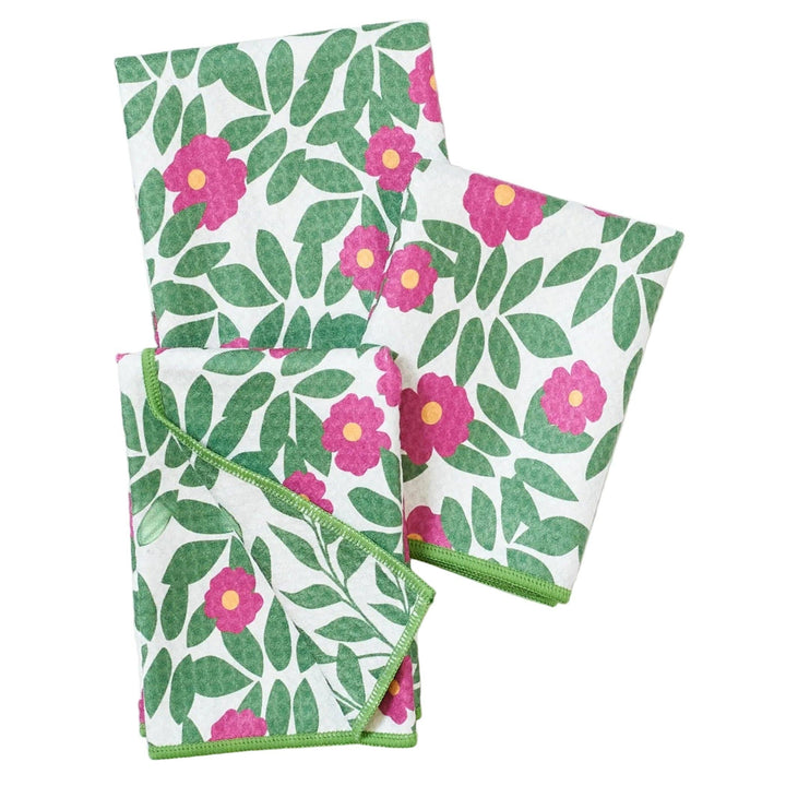 Mighty Mini Towel (Set of 3) Reversible - KN Beach Roses