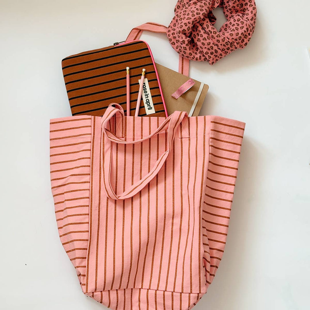 ELISABETH TOTE BAG TENNIS STRAWBERRY / PECAN