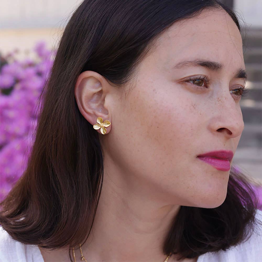 Dogwood Flower Stud Earrings AS23