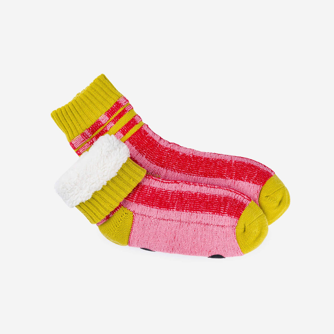 Plaid Stripe House Socks VR762