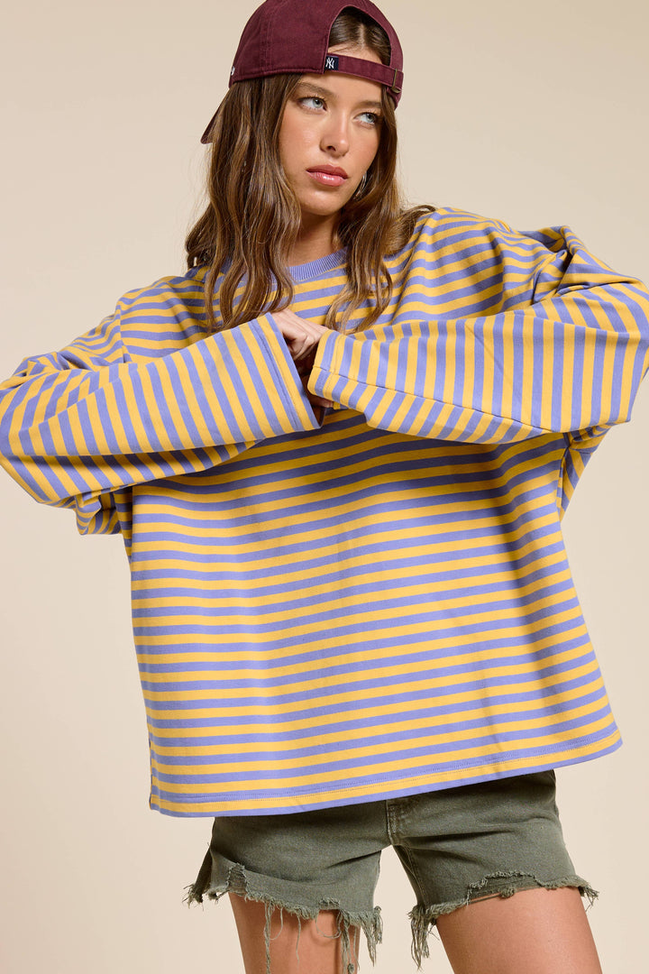 Striped Terry Top MOS23
