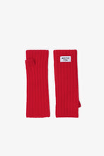 Load image into Gallery viewer, Merino Wool Fingerless Gloves - Flame Red