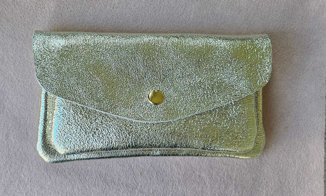 Kangaroo double pocket leather wallet Sky RM37