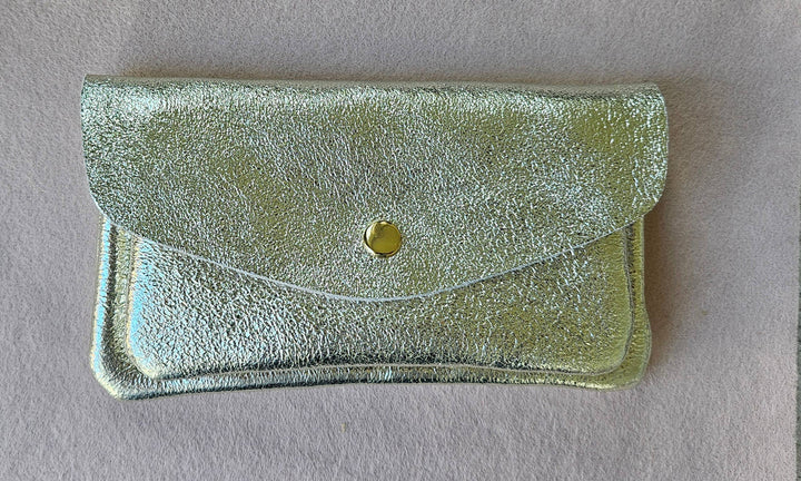 Kangaroo double pocket cowhide leather wallet: Nude RM34
