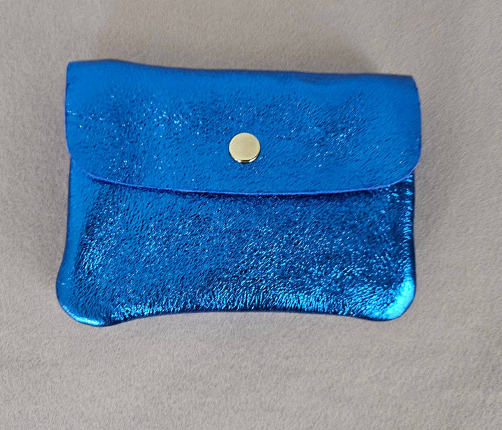 Metallic leather Kangoo wallet: Rose RM349