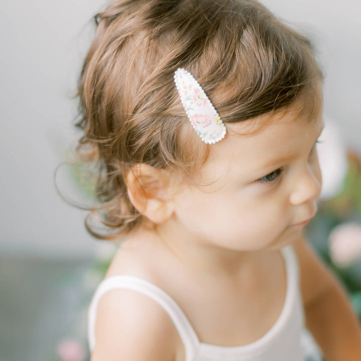 Seaport Organic Blue Dot Hair Clips FC95