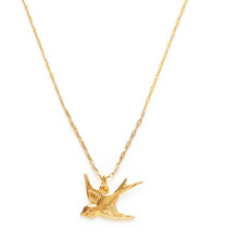 Load image into Gallery viewer, Tiny Swallow Bird Necklace AS29