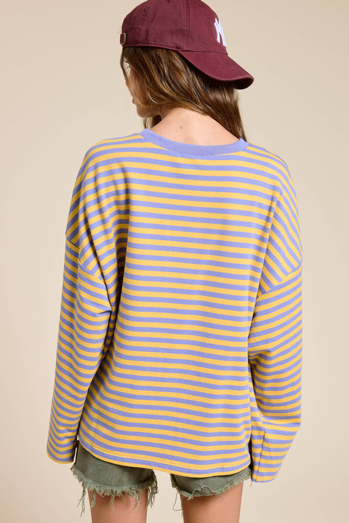 Striped Terry Top MOS23