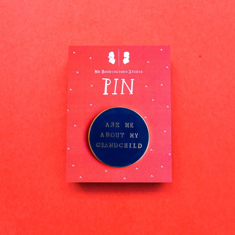 Ask Me About My Grandchild Pin MRB22