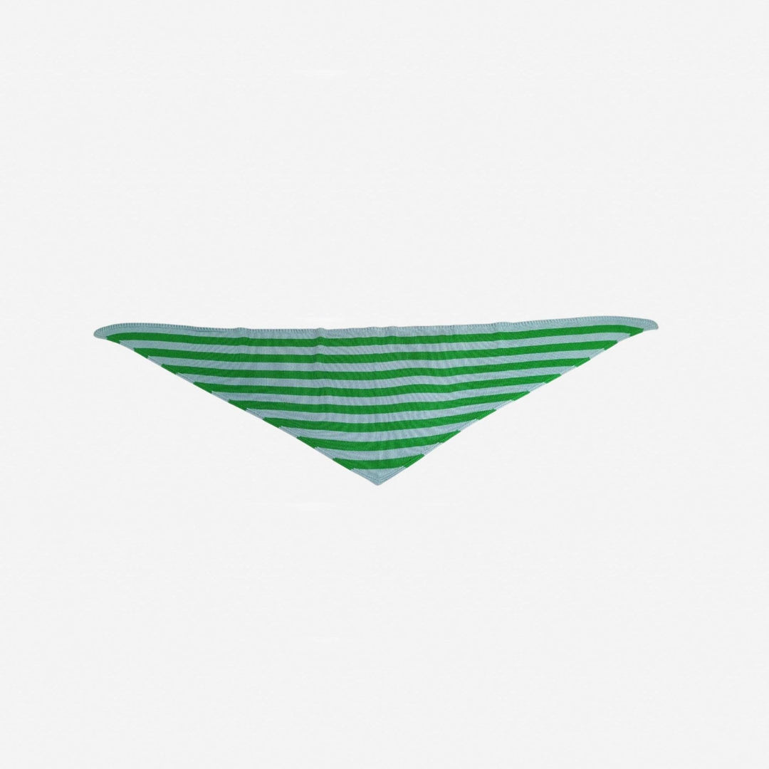 Simple Stripe Triangle Scarf VR510