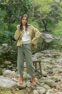 P2891   WASHED BARREL PANTS