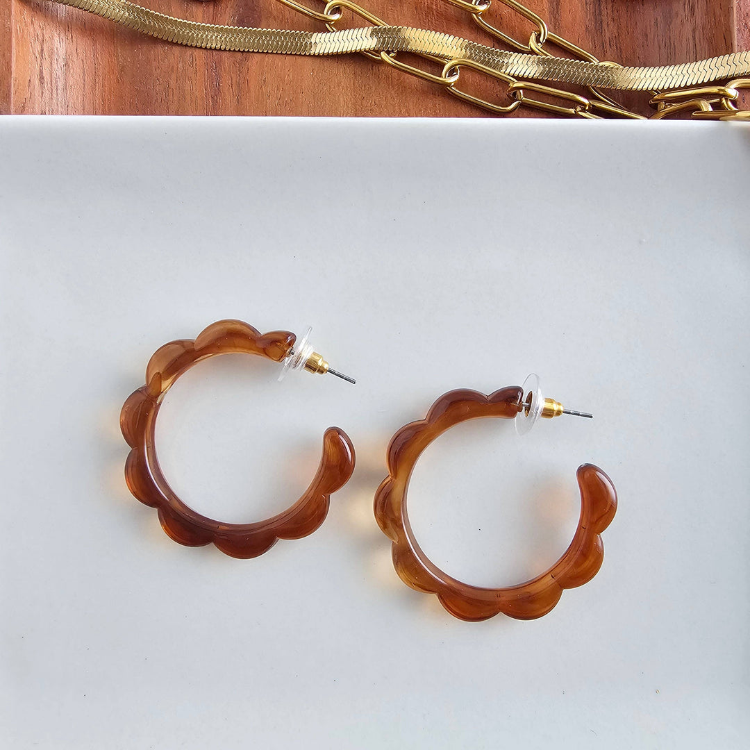 Scarlett Hoops - Amber // Jewelry, Earrings, Fall SS235