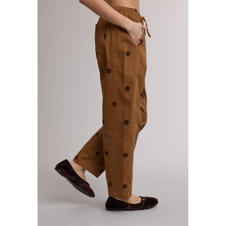POLKA DOT DRAWSTRING PANTS / WL26-12680