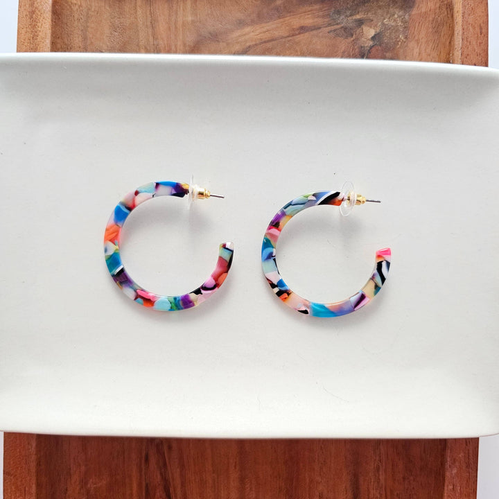 Camy Hoops - Fiesta // Earrings, Jewelry, Gifts, Best Seller SS523