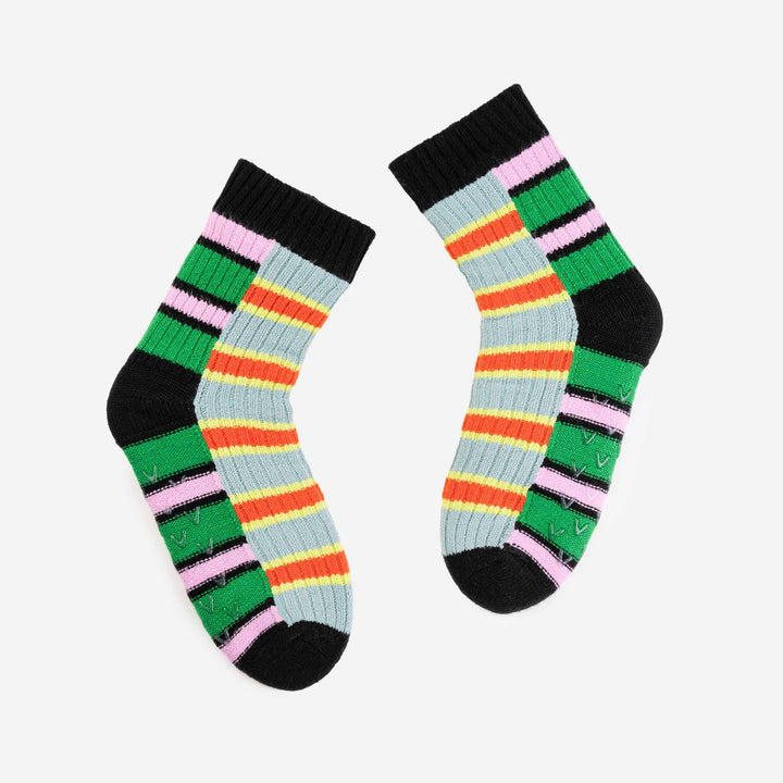 Zipper Stripe House Socks VR979