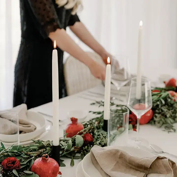 100% Beeswax Dipped Taper Candles | All Natural, Handmade