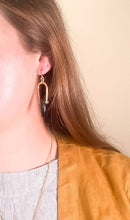 Load image into Gallery viewer, Amulet Earrings in Black Jasper MS15