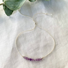 Load image into Gallery viewer, Amethyst Silk Bracelet