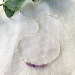 Amethyst Silk Bracelet