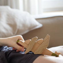 Load image into Gallery viewer, Wooden Magnetic Stegosaurus Dinosaur