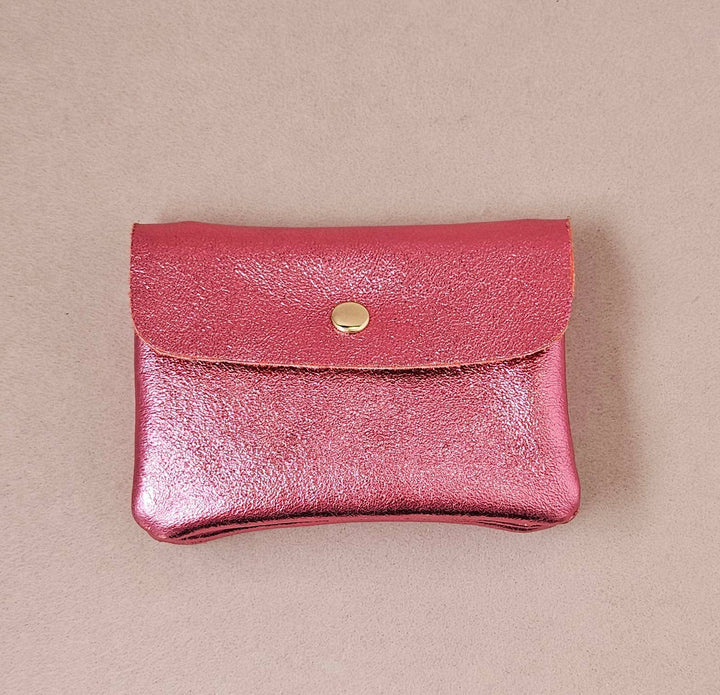 Metallic leather Kangoo wallet: Homard RM23