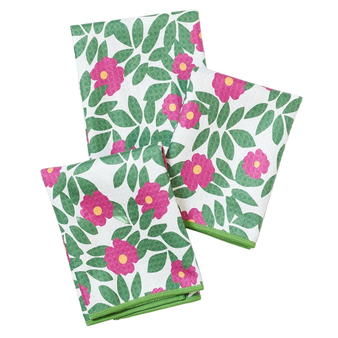 Mighty Mini Towel (Set of 3) Reversible - KN Beach Roses
