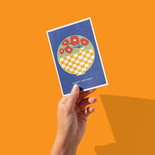 Load image into Gallery viewer, Round Vase - Modern Floral Birthday Card