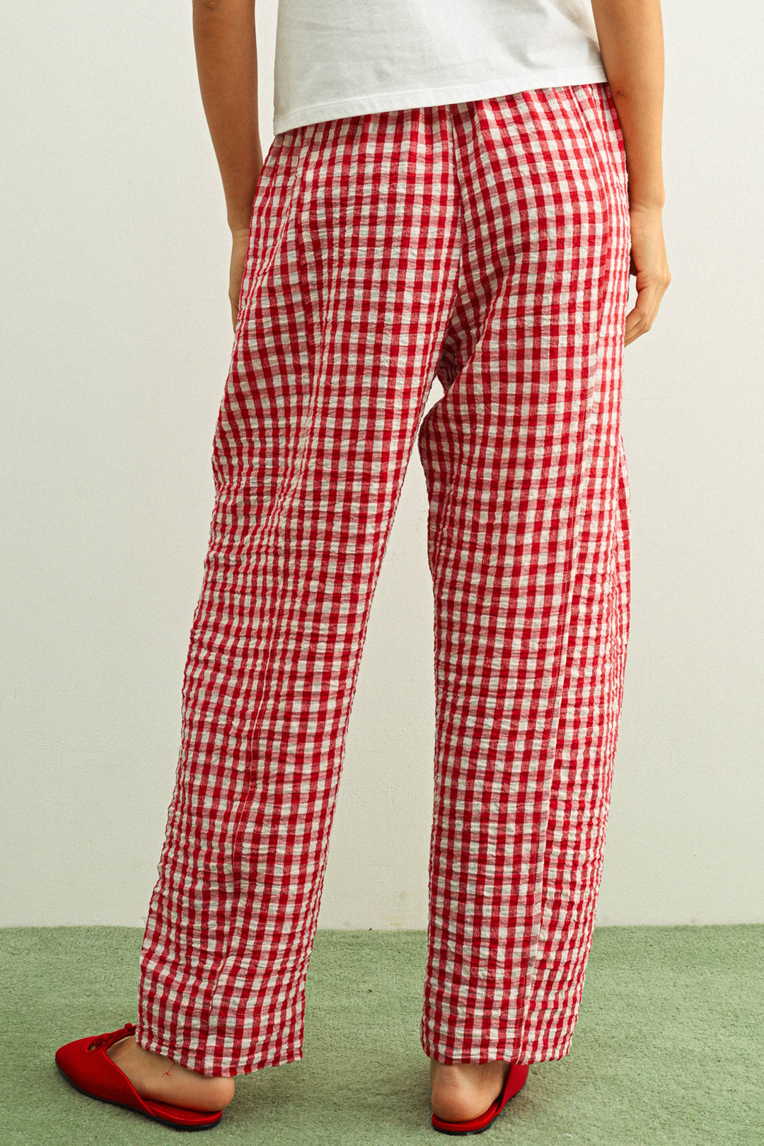 GINGHAM PANTS MM861