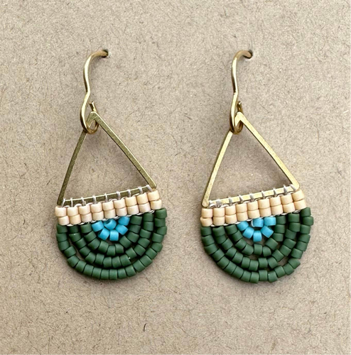 Beaded Arch Earrings - The Courtney 41515