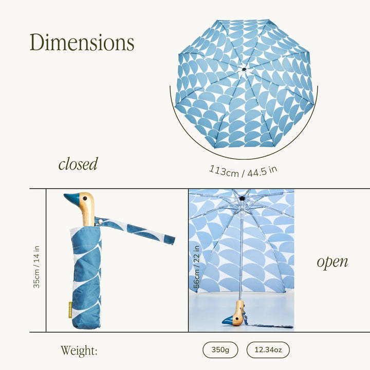 Denim Moon Eco-Friendly Duck Umbrella
