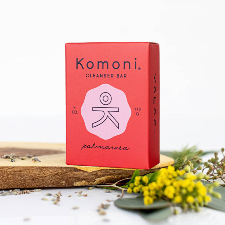 Palmarosa FACE &amp; BODY CLEANSER BAR (VEGAN)