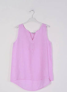 Lea & Luc 100% Linen Tank Top REF. 38009