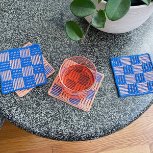 Checkerboard Coaster Set