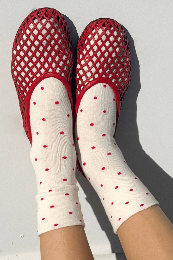 Polka Dot Sneaker Socks