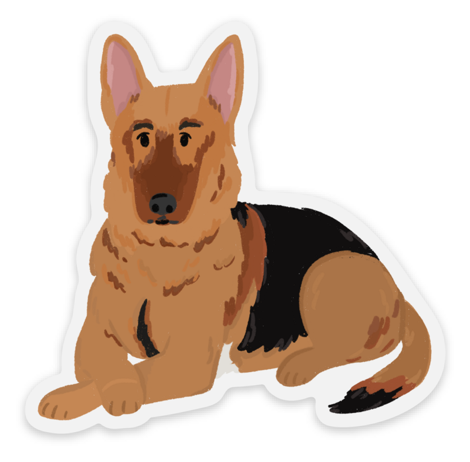 German Shepherd Dog Sticker