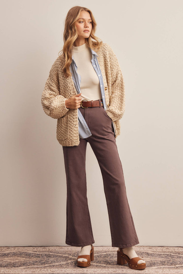 Handmade Chunky Knit Cardigan FSW61