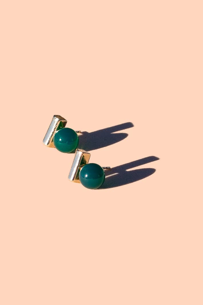 Morse Code Studs - 18K Gold Plated PJ25