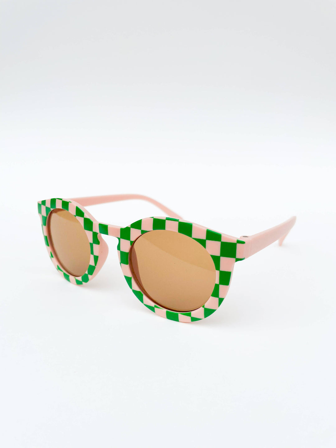 Check Me Out Blush &amp; Green  Kids Toddler Sunglasses