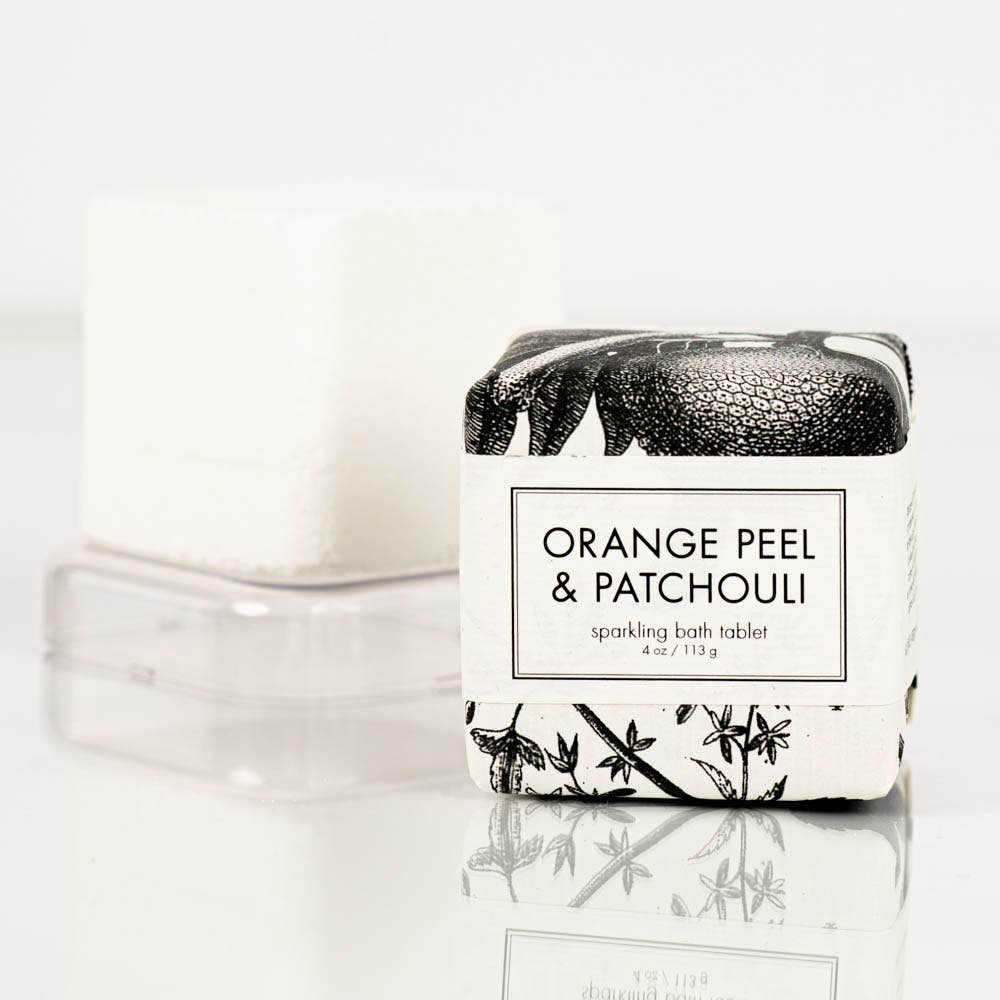 Orange Peel &amp; Patchouli Sparkling Bath Tablet